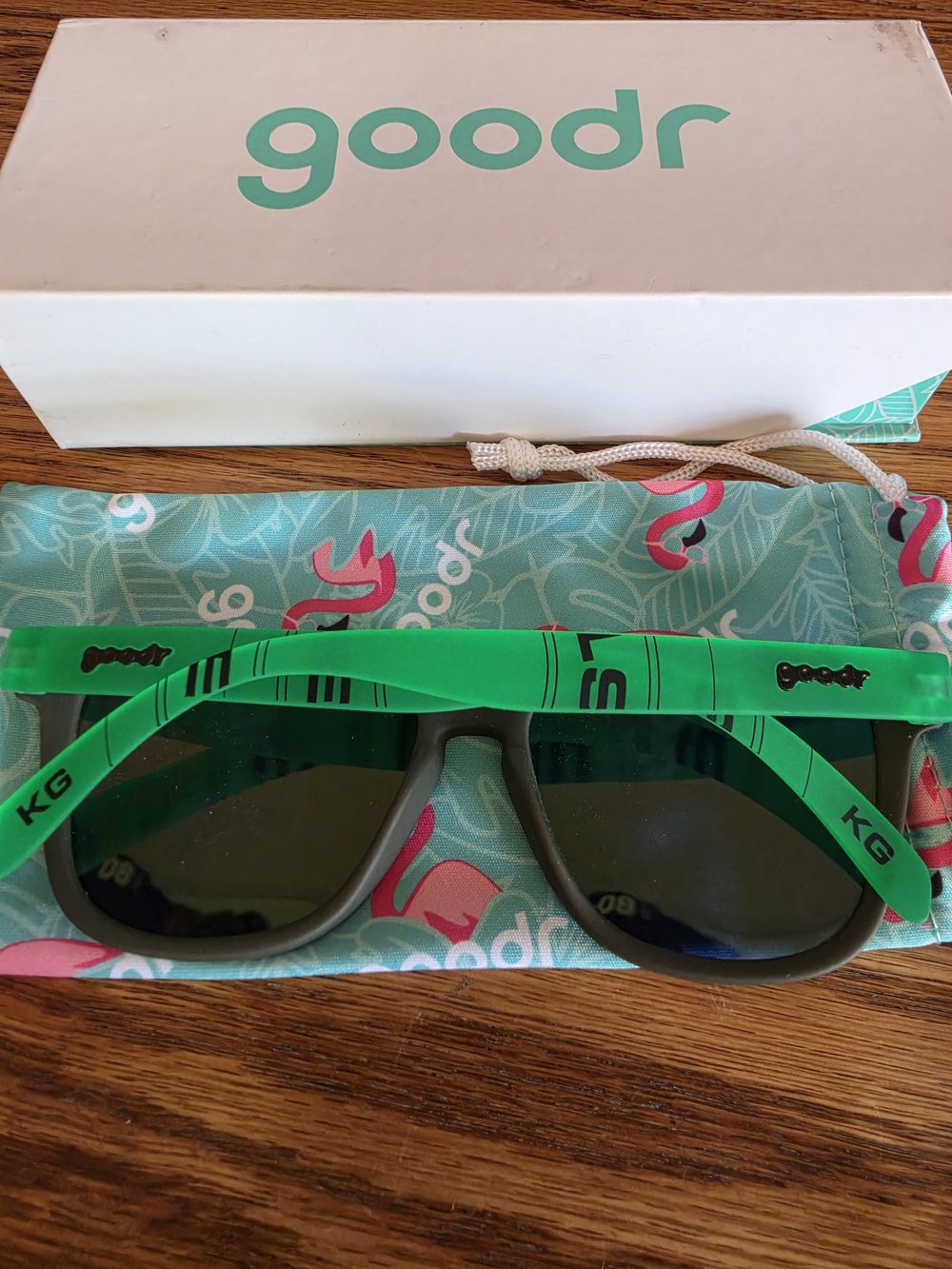 Goodr Men’s Bright Green/Black Performance Sunglasses